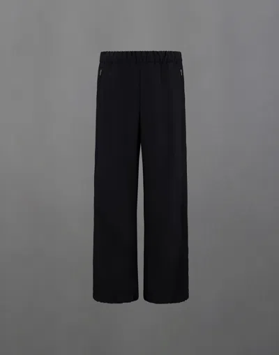 Herno Laminar Trousers In Wool Touch In Black