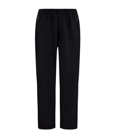 Herno Laminar Trousers In Wool Touch In Black
