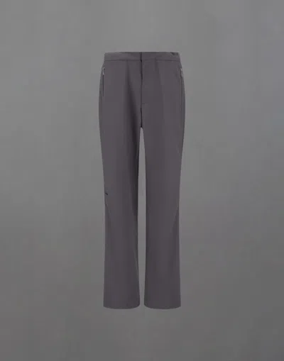 Herno Laminar Trousers In Wool Touch In Gray