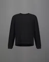 Herno Laminar Waffle Jersey Sweatshirt In Black
