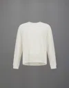 Herno Laminar Waffle Jersey Sweatshirt In White