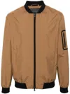 Herno Laminar Waterproof Bomber Jacket In Brown