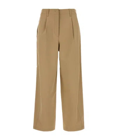 Herno Laminar Wide-leg Pants In Brown