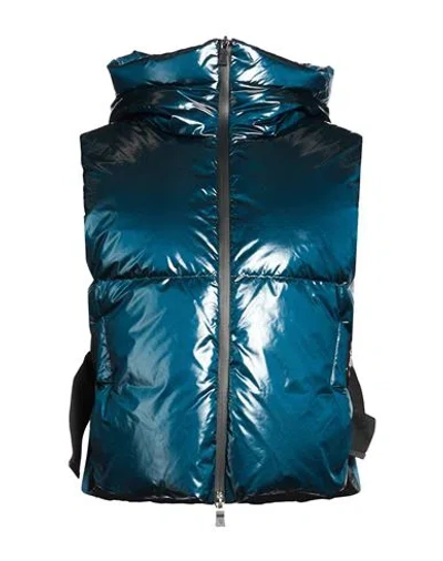 Herno Laminar Woman Cape Deep Teal Size 6 Polyamide In Green