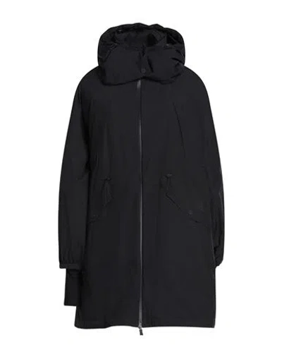 Herno Laminar Woman Coat Black Size 4 Polyester, Pet (polyethylene Terephthalate), Polyamide, Elasta
