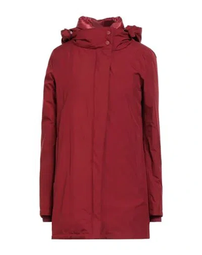 Herno Laminar Woman Coat Burgundy Size 6 Polyester, Ptfe - Polytetrafluoroethylene
