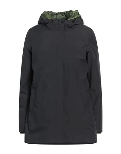 Herno Laminar Woman Jacket Black Size 6 Polyester, Polyurethane