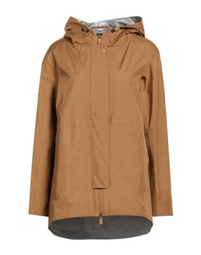 Herno Laminar Woman Jacket Camel Size 8 Polyester In Brown