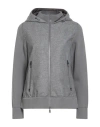 Herno Laminar Woman Jacket Grey Size 6 Polyester, Virgin Wool, Polyamide, Metal In Gray