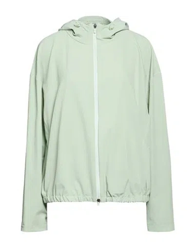 Herno Laminar Woman Jacket Light Green Size 16 Polyester