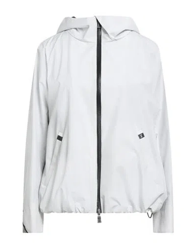 Herno Laminar Woman Jacket Light Grey Size 10 Polyester In Multi