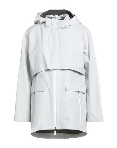 Herno Laminar Woman Jacket Light Grey Size 4 Polyester In Gray