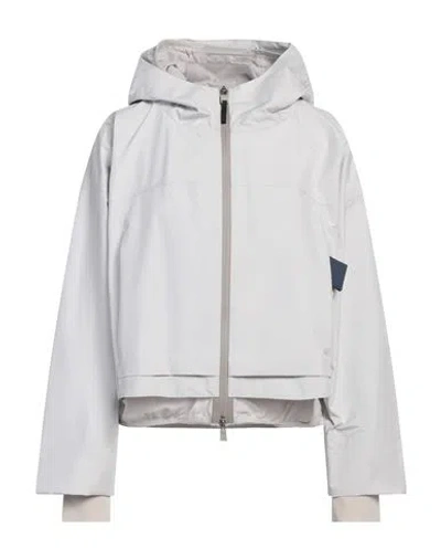 Herno Laminar Woman Jacket Light Grey Size 6 Polyester, Ptfe - Polytetrafluoroethylene, Polyamide, E