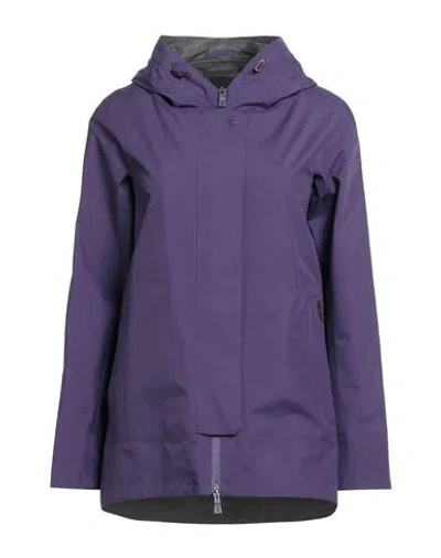 Herno Laminar Woman Jacket Purple Size 4 Polyester, Ptfe - Polytetrafluoroethylene