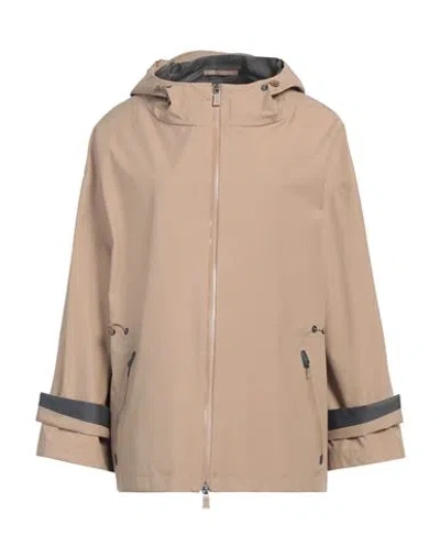 Herno Laminar Woman Jacket Sand Size 6 Polyester, Ptfe - Polytetrafluoroethylene In Beige