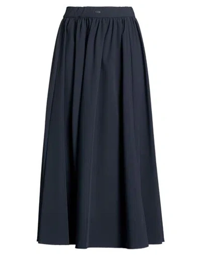 Herno Laminar Woman Midi Skirt Midnight Blue Size 6 Polyamide, Elastane