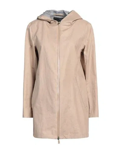 Herno Laminar Woman Overcoat & Trench Coat Beige Size 6 Linen, Polyester In Beige