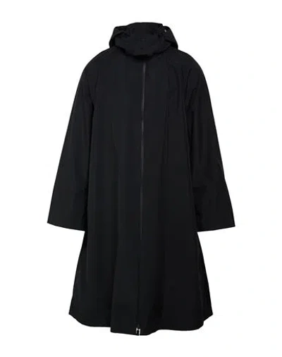 Herno Laminar Woman Overcoat & Trench Coat Black Size 6 Polyester