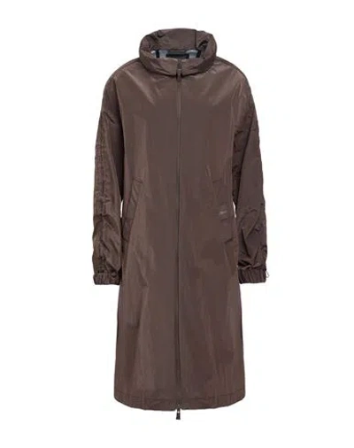 Herno Laminar Woman Overcoat & Trench Coat Dark Brown Size 4 Polyamide, Polyurethane
