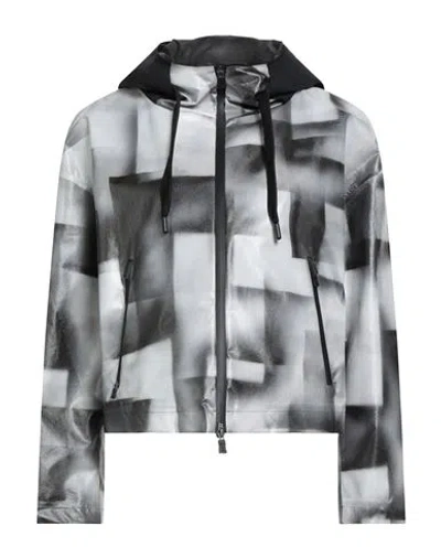 Herno Laminar Woman Overcoat & Trench Coat Grey Size 6 Polyester In Gray