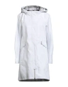 Herno Laminar Woman Overcoat & Trench Coat Light Grey Size 12 Linen, Polyurethane In Gray