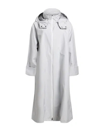Herno Laminar Woman Overcoat & Trench Coat Light Grey Size 2 Polyester In Gray