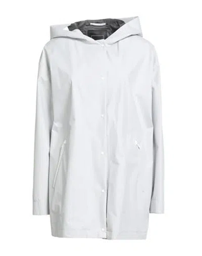 Herno Laminar Woman Overcoat & Trench Coat Light Grey Size 6 Polyester In Gray