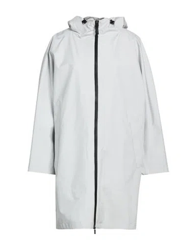 Herno Laminar Woman Overcoat & Trench Coat Light Grey Size 8 Polyester, Polyurethane In White