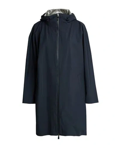 Herno Laminar Woman Overcoat & Trench Coat Midnight Blue Size 6 Polyester, Polyurethane