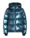 Herno Laminar Woman Puffer Azure Size 10 Polyamide In Blue