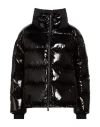 Herno Laminar Woman Puffer Black Size 10 Polyamide, Polyurethane In Animal Print