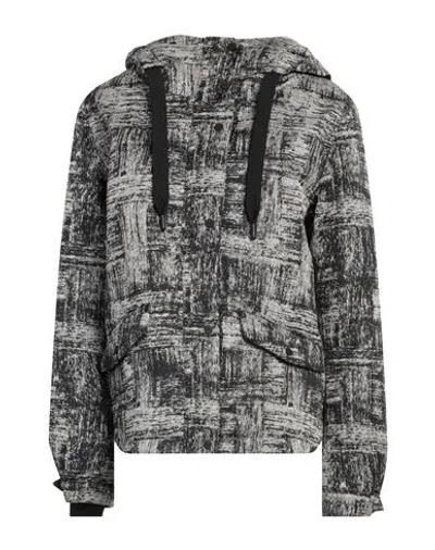 Herno Laminar Woman Puffer Black Size 6 Polyester In Gray