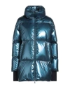 Herno Laminar Woman Puffer Blue Size 12 Polyamide, Polyurethane, Polyester, Pet (polyethylene Tereph