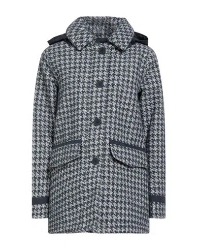 Herno Laminar Woman Puffer Blue Size 6 Viscose, Wool, Acrylic, Polyamide, Polyester