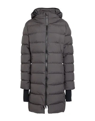Herno Laminar Woman Puffer Charcoal Size 16 Polyester, Polyamide, Elastane In Gray