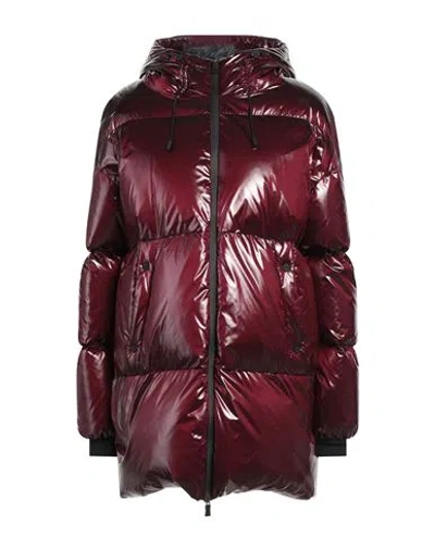Herno Laminar Woman Puffer Garnet Size 2 Polyamide, Polyurethane, Polyester, Ptfe - Polytetrafluoroe In Red
