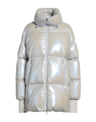Herno Laminar Woman Puffer Light Grey Size 10 Polyamide, Polyurethane, Polyester, Pet (polyethylene  In Gray