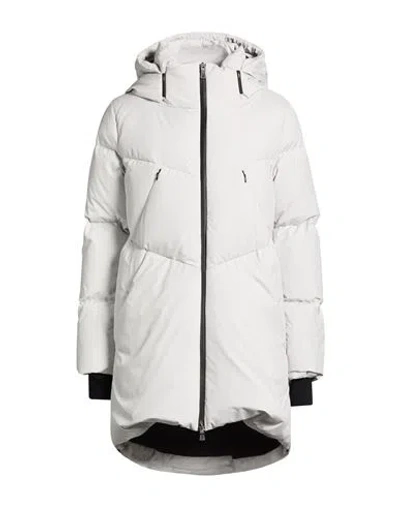 Herno Laminar Woman Puffer Light Grey Size 4 Polyester In White