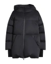 Herno Laminar Woman Puffer Midnight Blue Size 10 Polyester In Black