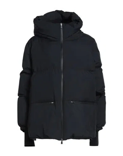 Herno Laminar Woman Puffer Navy Size 16 Polyester In Blue