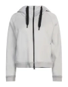 Herno Laminar Woman Sweatshirt Light Grey Size 8 Polyamide, Cotton, Polyester, Ptfe - Polytetrafluor In Grey