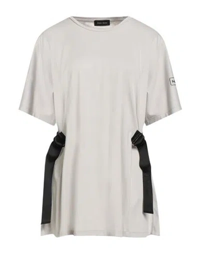 Herno Laminar Woman T-shirt Beige Size 6 Cotton, Elastane In Sand