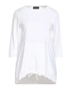 Herno Laminar Woman T-shirt White Size 6 Cotton, Polyester