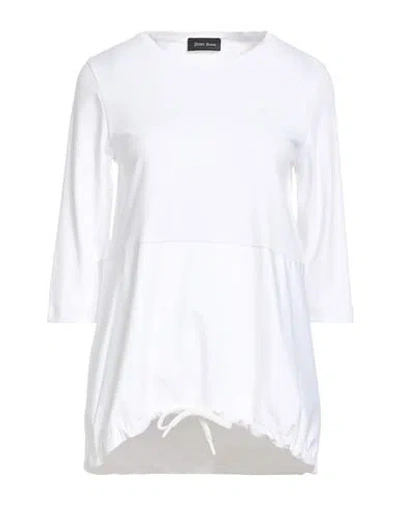 Herno Laminar Woman T-shirt White Size 6 Cotton, Polyester
