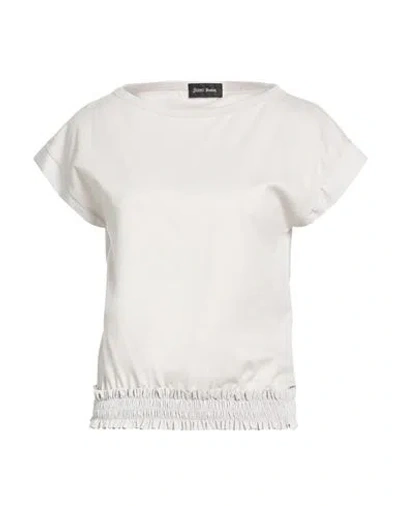 Herno Laminar Woman Top Light Grey Size 6 Cotton, Elastane, Polyester, Ptfe - Polytetrafluoroethylen In Multi