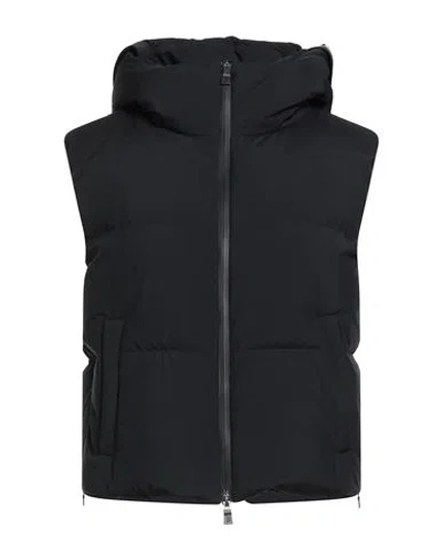 Herno Laminar Woman Vest Black Size 12 Polyester, Ptfe - Polytetrafluoroethylene, Gore-tex