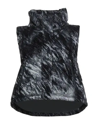 Herno Laminar Woman Vest Midnight Blue Size 6 Polyamide, Polyurethane, Polyester In Black