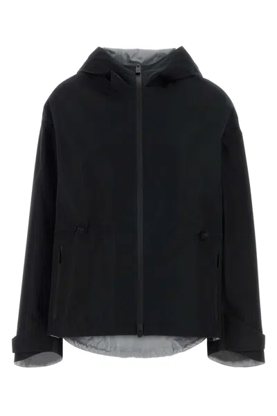 Herno Laminar Women's  Laminar Polyester Windbreaker Jacket In Black