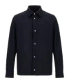 Herno Button-fastening Patch-pocket Shirt Jacket In Blue