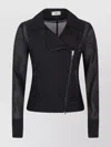 Herno Lightweight Black Jacket With Asymmetrical Zip